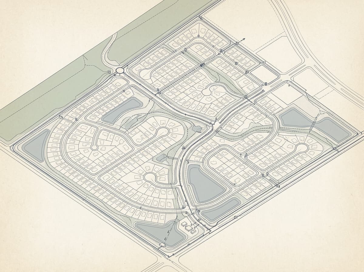 Illustrative concept drawing representing Residential Subdivision / Purpose Built Rental & Condo Apartments Site Plan Approvals